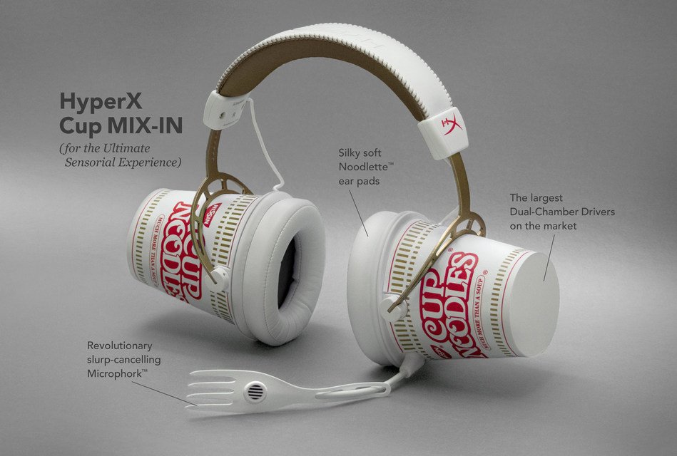 April Fools' Day Nissin Cup Noodles' gaming headset Shacknews