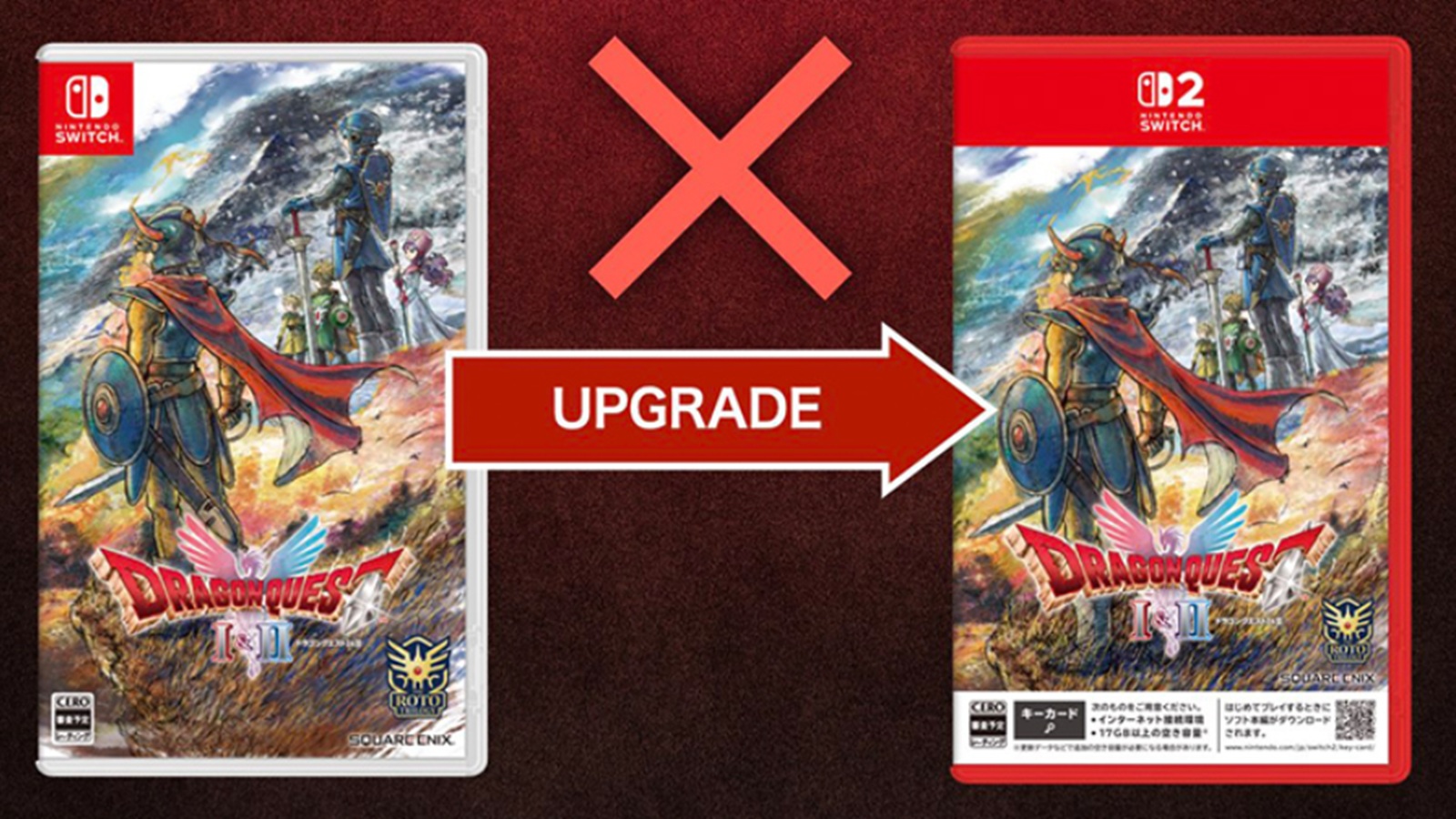 Dragon Quest 1 & 2 HD-2D Remake has no Switch to Switch 2 upgrade