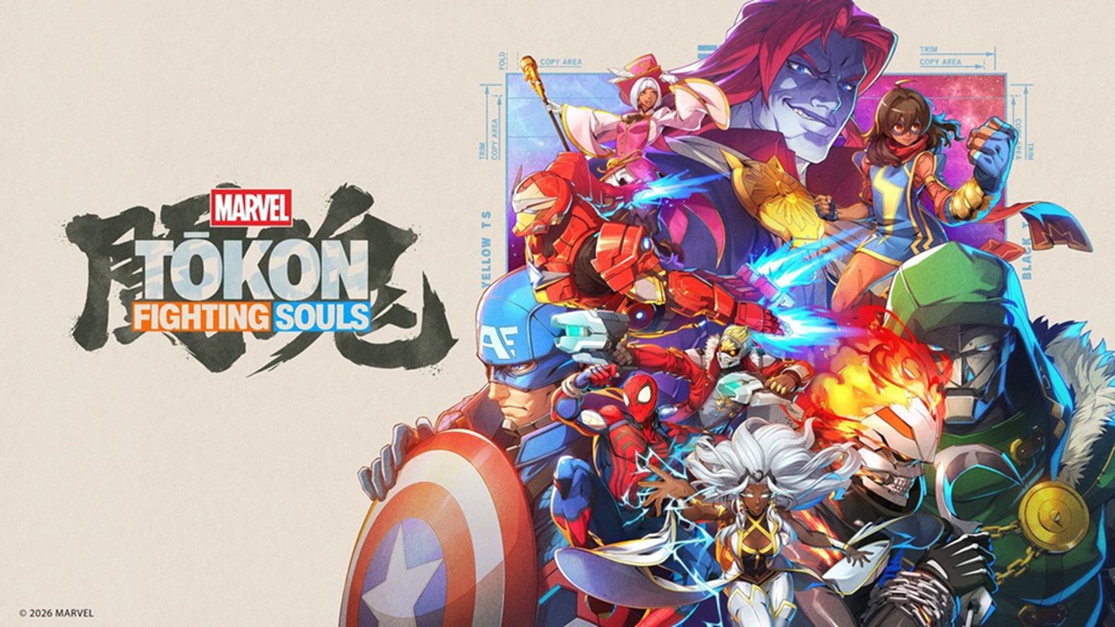 MARVEL TOKON FIGHTING SOULS ポスター　販促　告知 Marvel Tokon: Fighting Souls devs want to show that 4v4 battle is