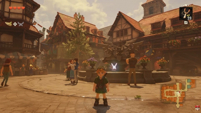 Time will continue to move even in towns & dungeons in Ocarina of Time remake