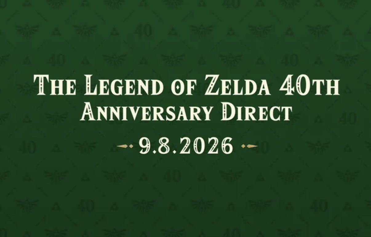 The Legend of Zelda 40th Anniversary Nintendo Direct announced for September 8