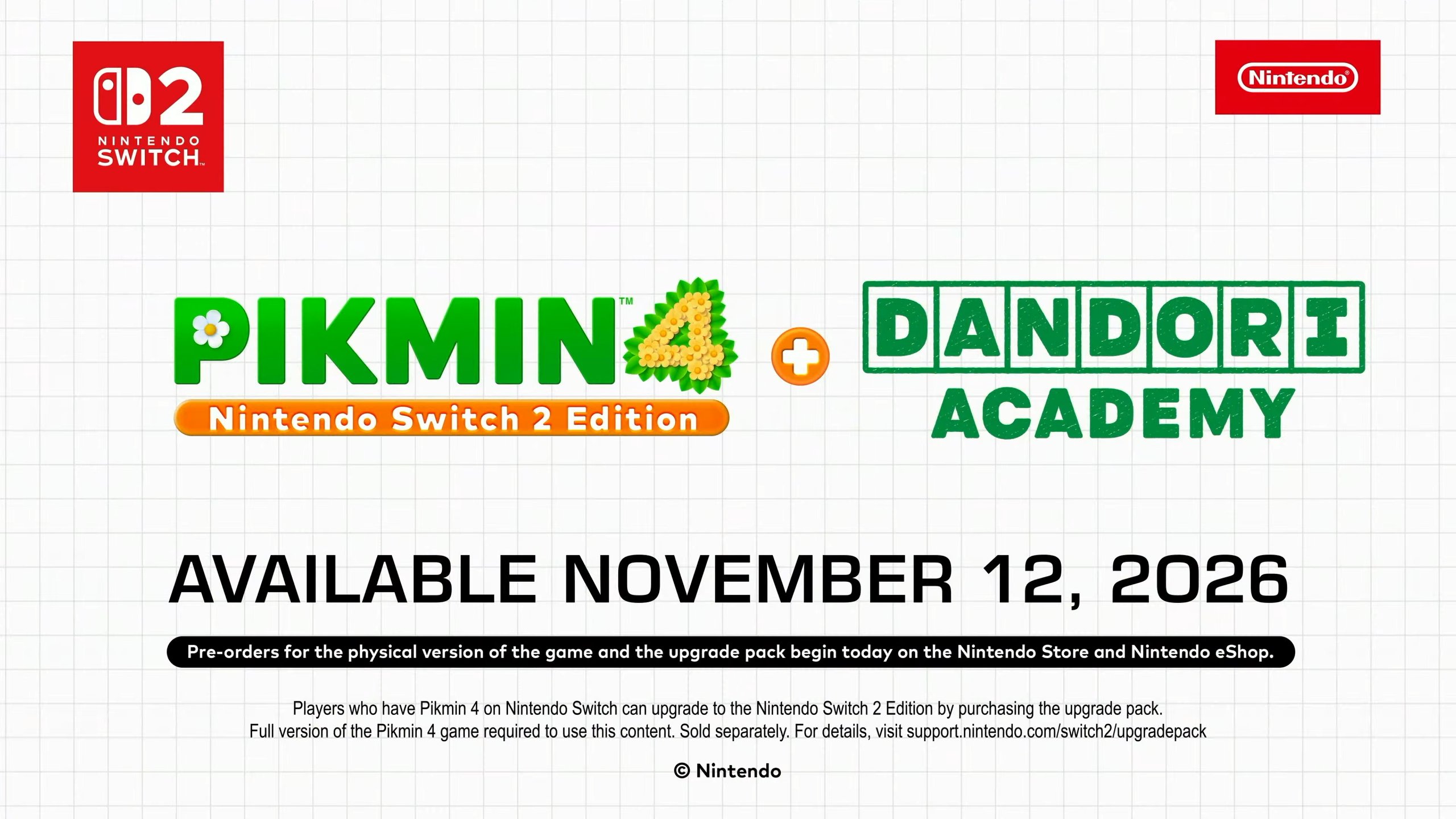 Pikmin 4 Nintendo Switch 2 Edition + Dandori Academy announced for November