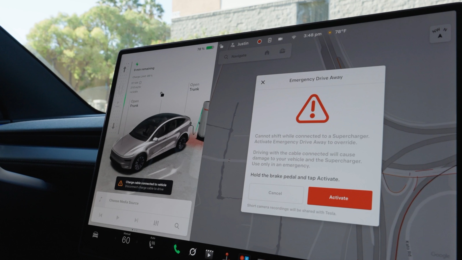 Tesla adds Emergency Drive Away safety feature for Supercharging in latest update
