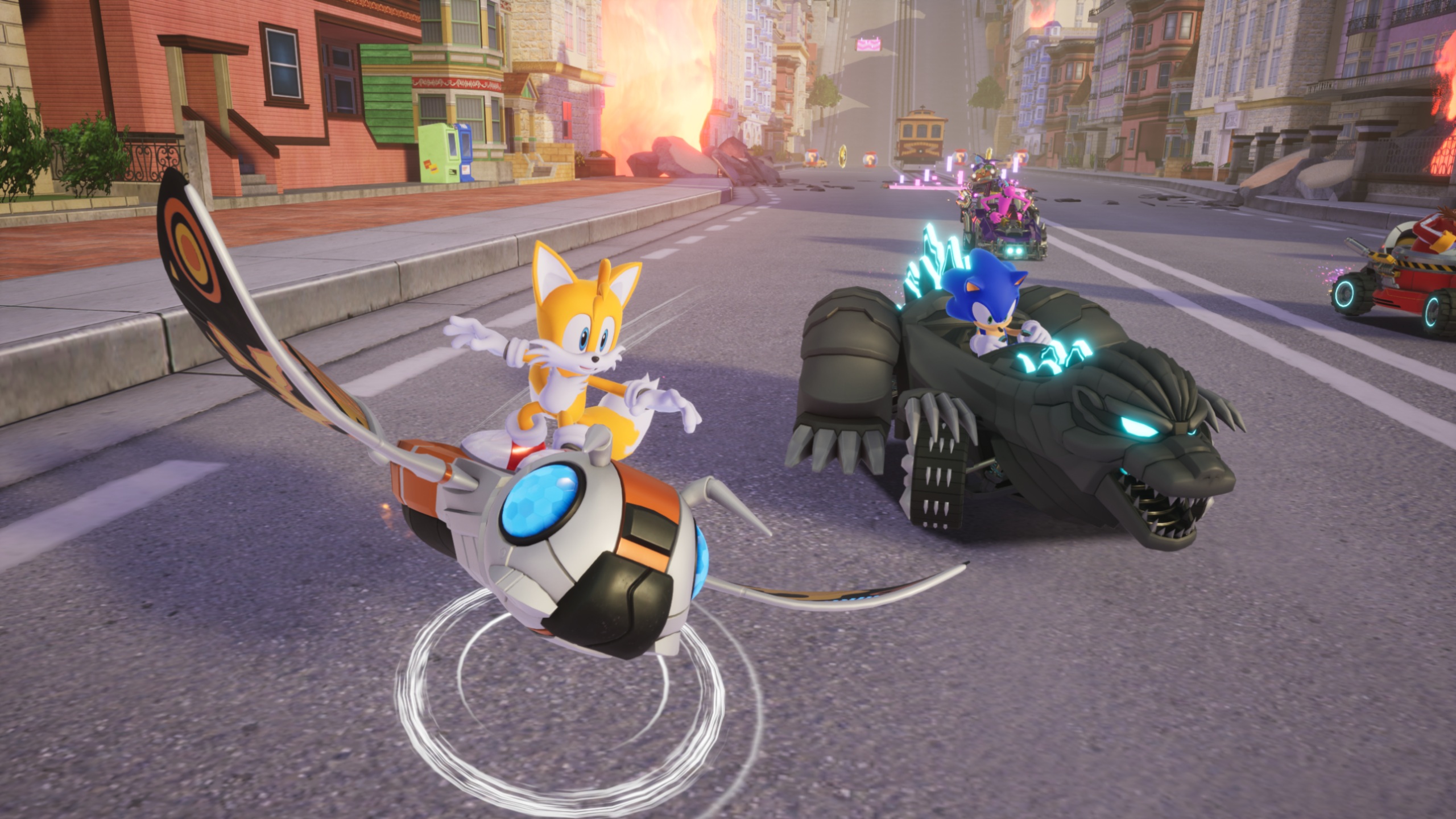 Sonic Racing: CrossWorlds' Year 2 DLC includes a City Escape track with Godzilla [Update]