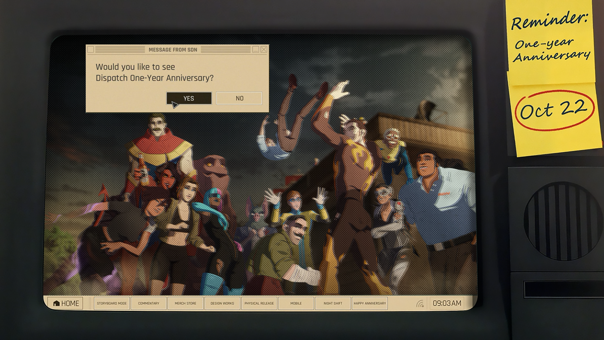 Happy anniversary to Dispatch, a game that inspired me
