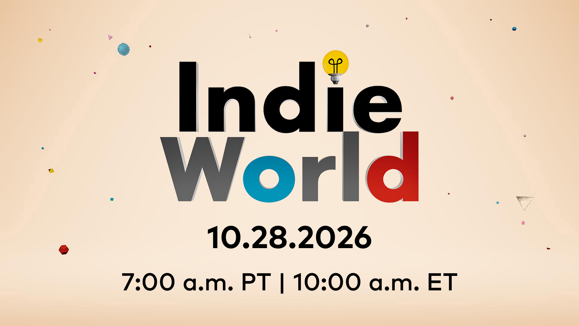 Nintendo Indie World Showcase announced for October 28