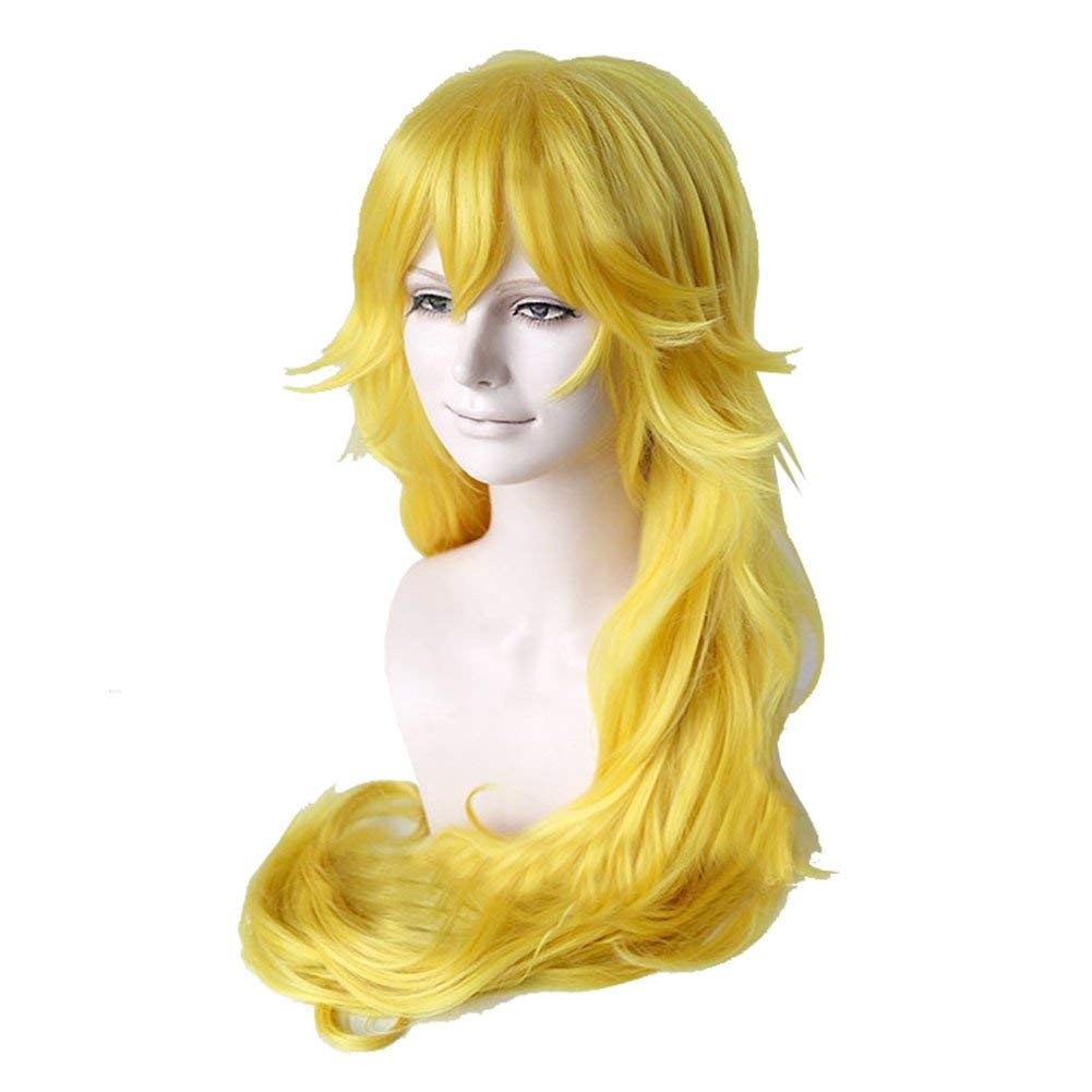 Mario Princess Koopa Bowsette Princess Peach Blonde Long Cosplay Wig Golden Wig