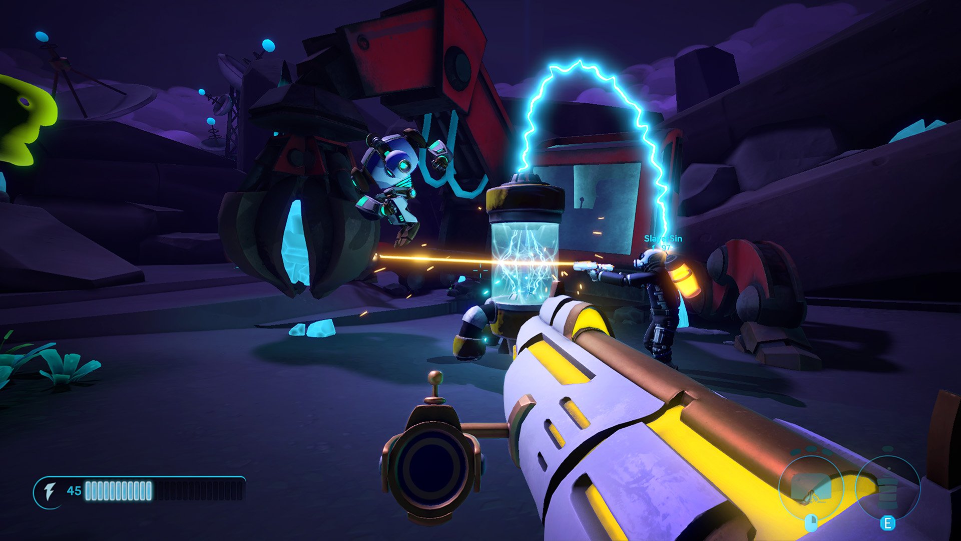Aftercharge robots attacking extractor