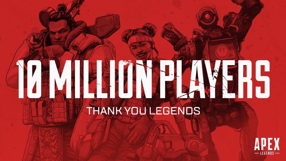 apex legends 10 million players less than a week f2p
