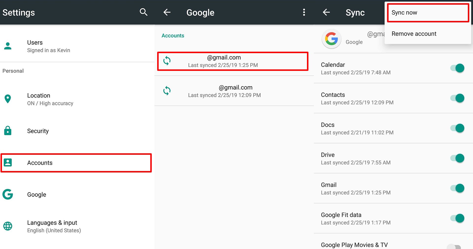 Sync Contacts Between Gmail Accounts