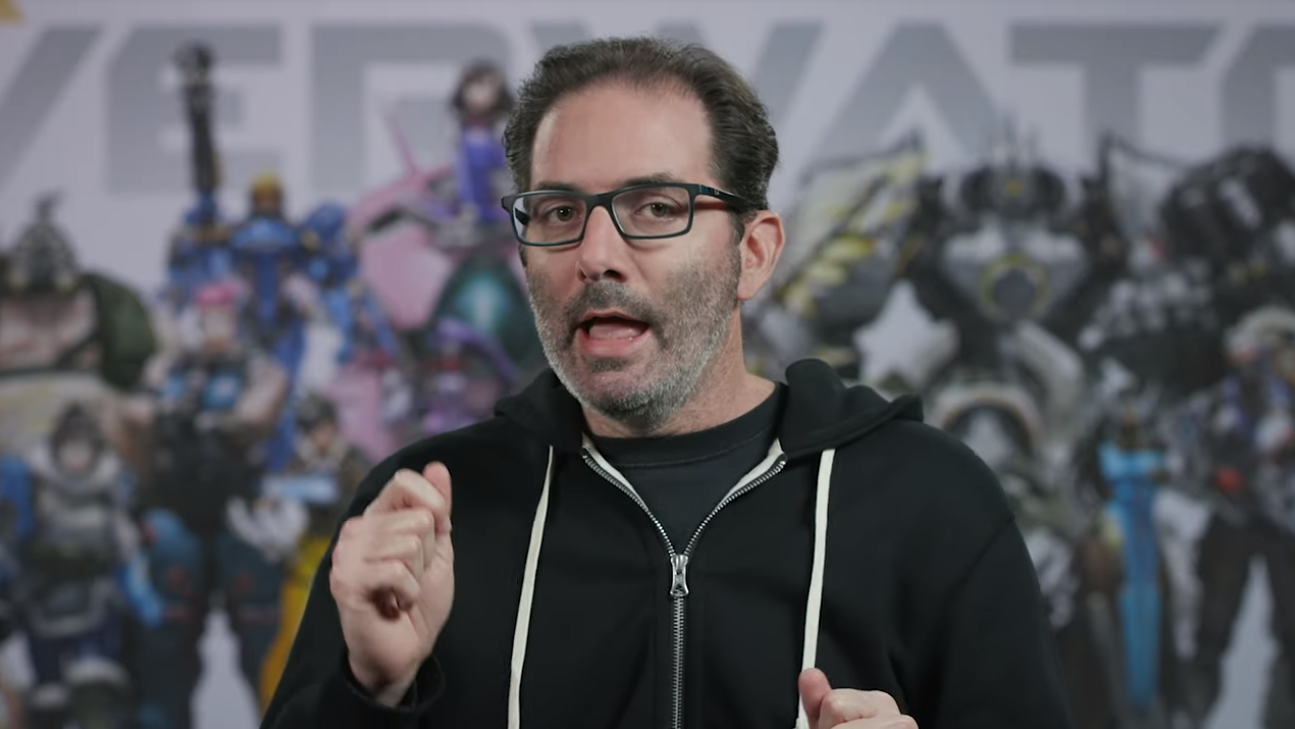 Overwatch's Jeff Kaplan would probably look better in a Shacknews hoodie.