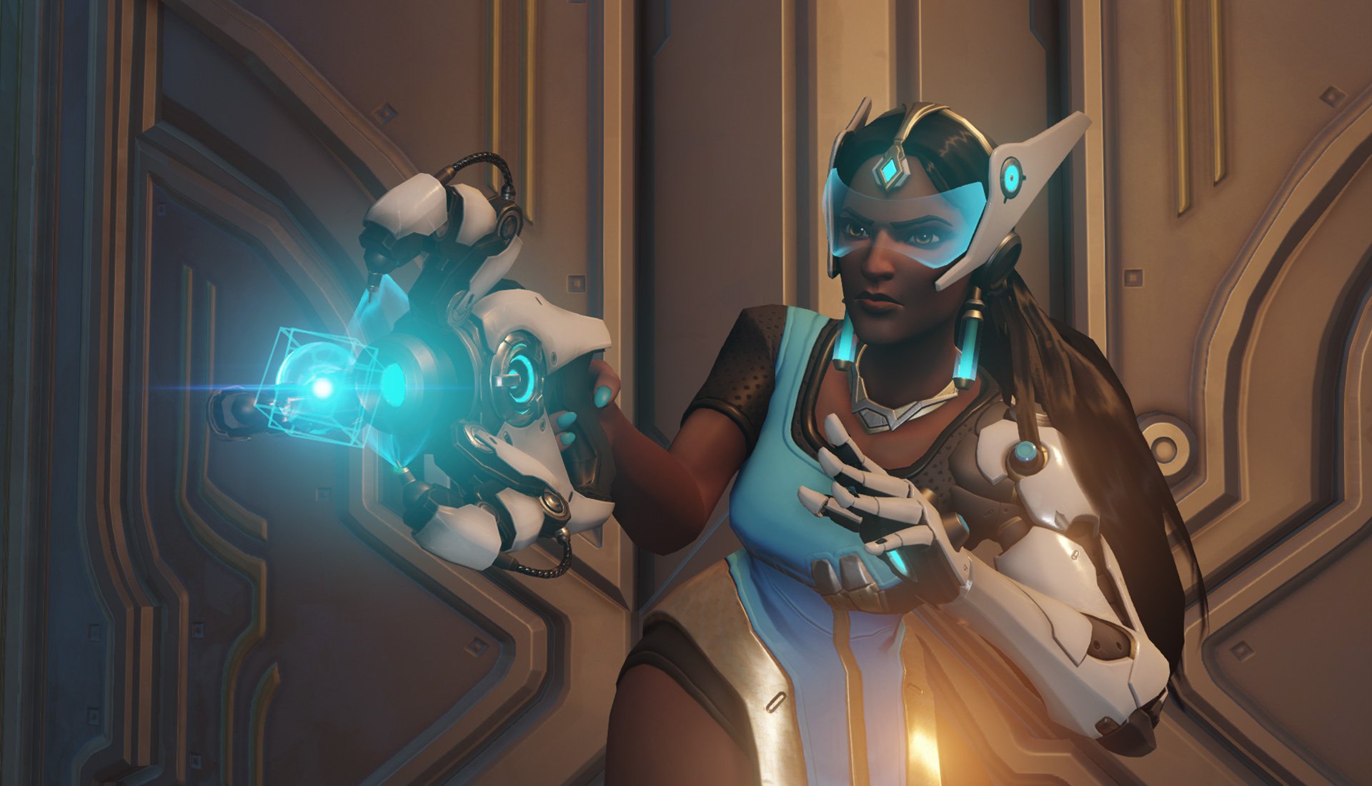 Symmetra's triangle box thing is on point.