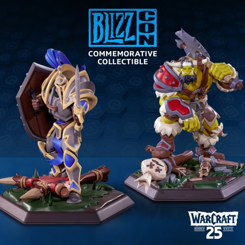 The new Warcraft statues you can get with your ticket.