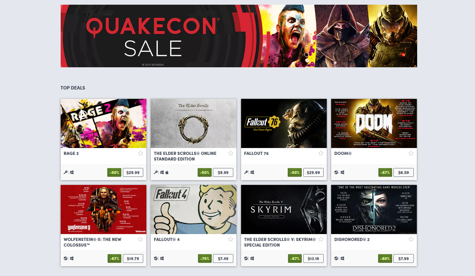 Best deals from the QuakeCon 2019 Humble Bundle Sale