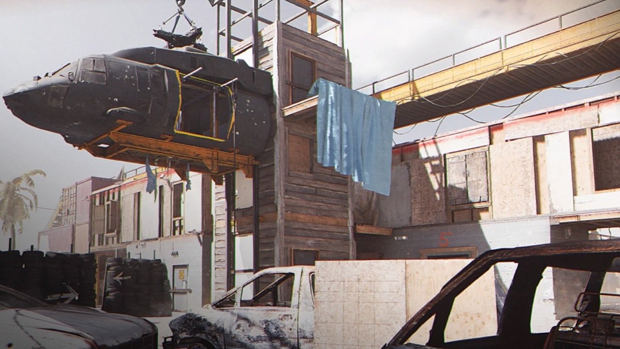 Call of Duty Modern Warfare update 1.07 prominently features two new maps. Shoot house is a maze of concrete and junkyards that makes for a ton of fun.