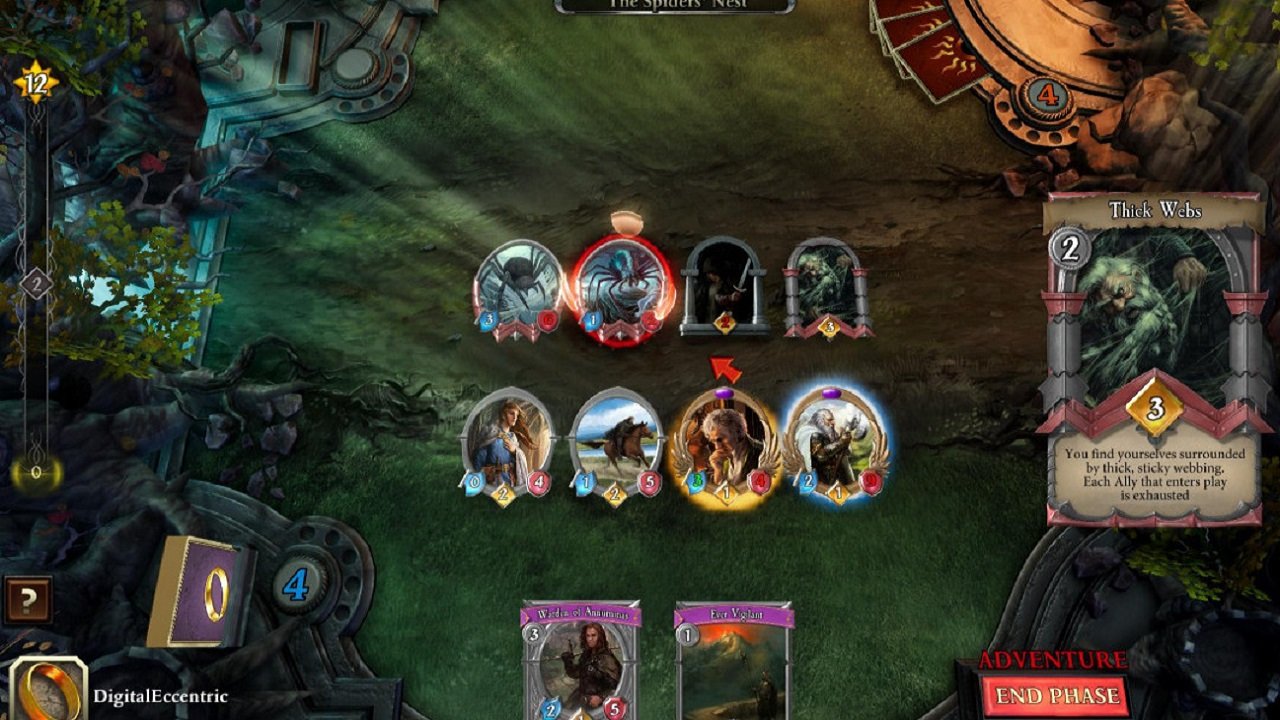 Fantasy Flight Interactive's most notable project was the release of an adaptation of the Lord of the Rings card game.