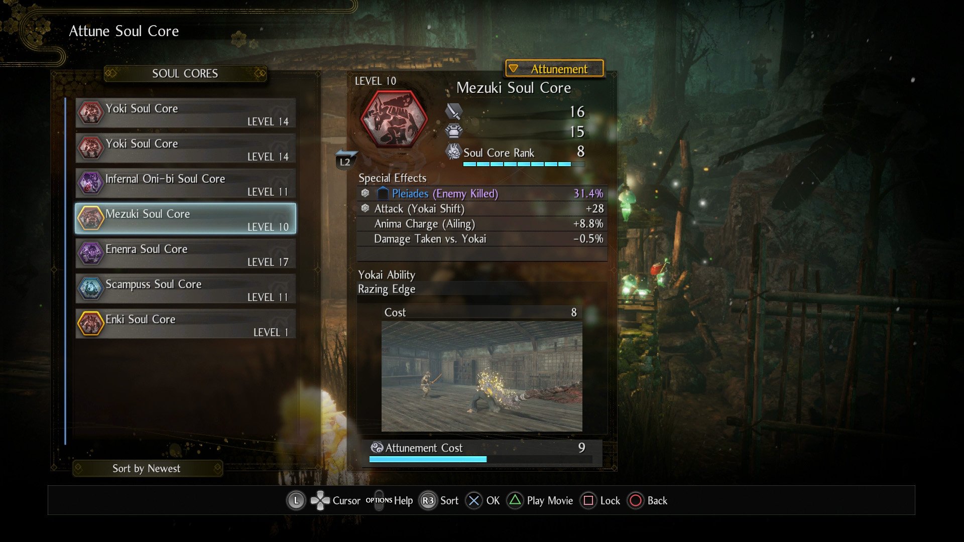 Nioh 2 Soul Core Mezuki