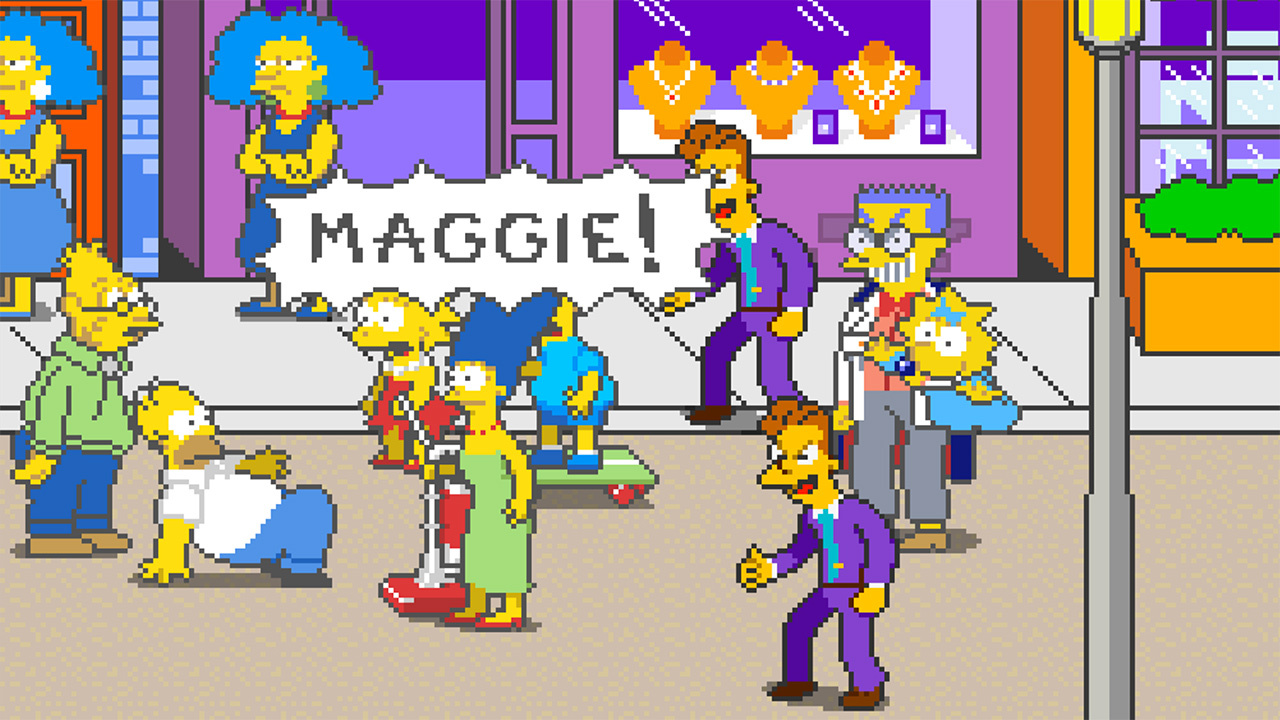 The Simpsons are off to rescue Maggie.