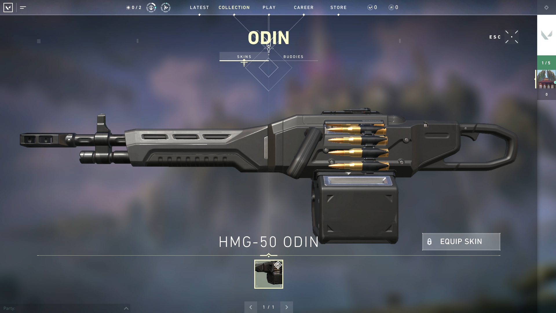 Valorant weapon stats Odin