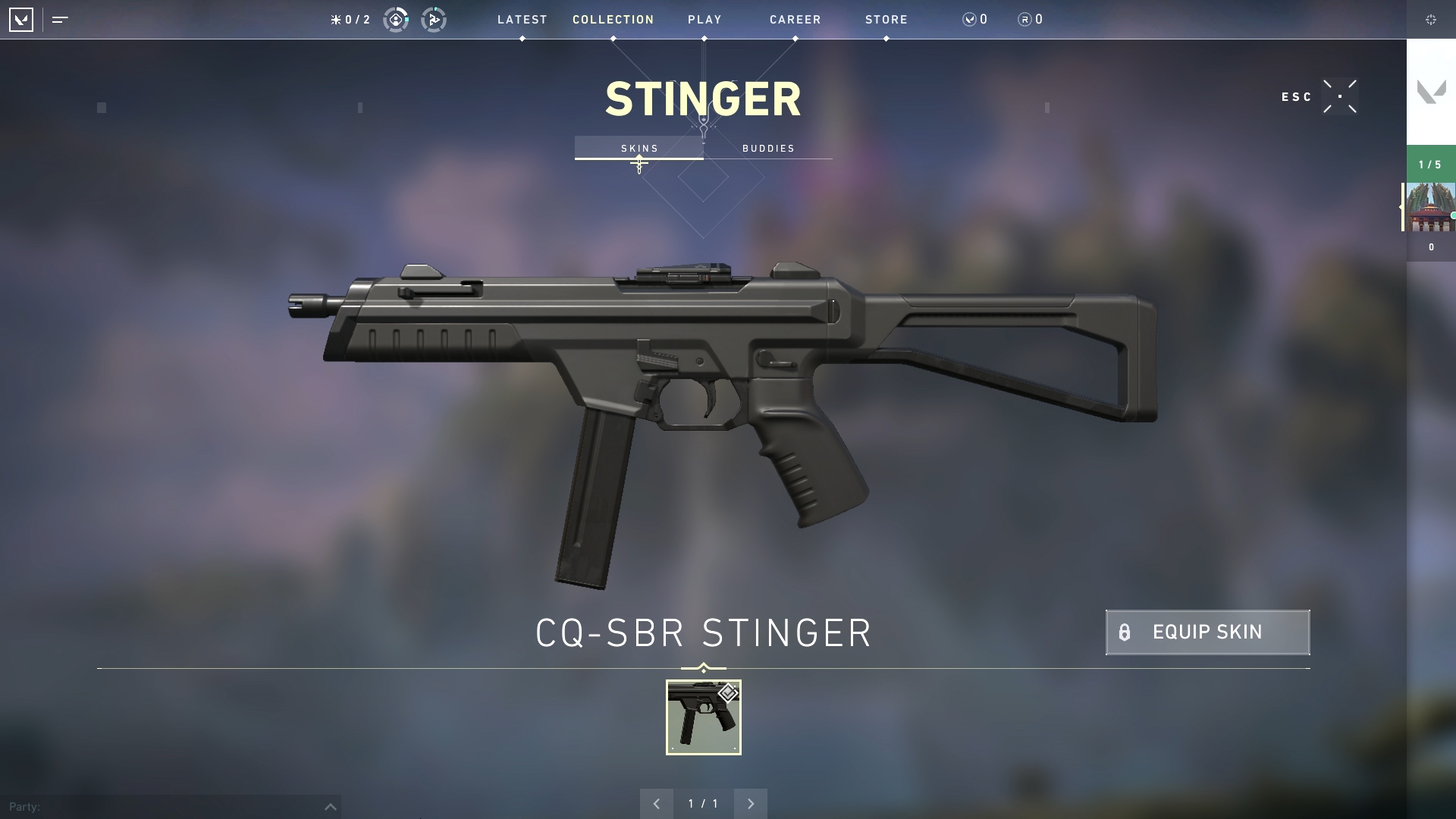 Valorant weapon stats Stinger