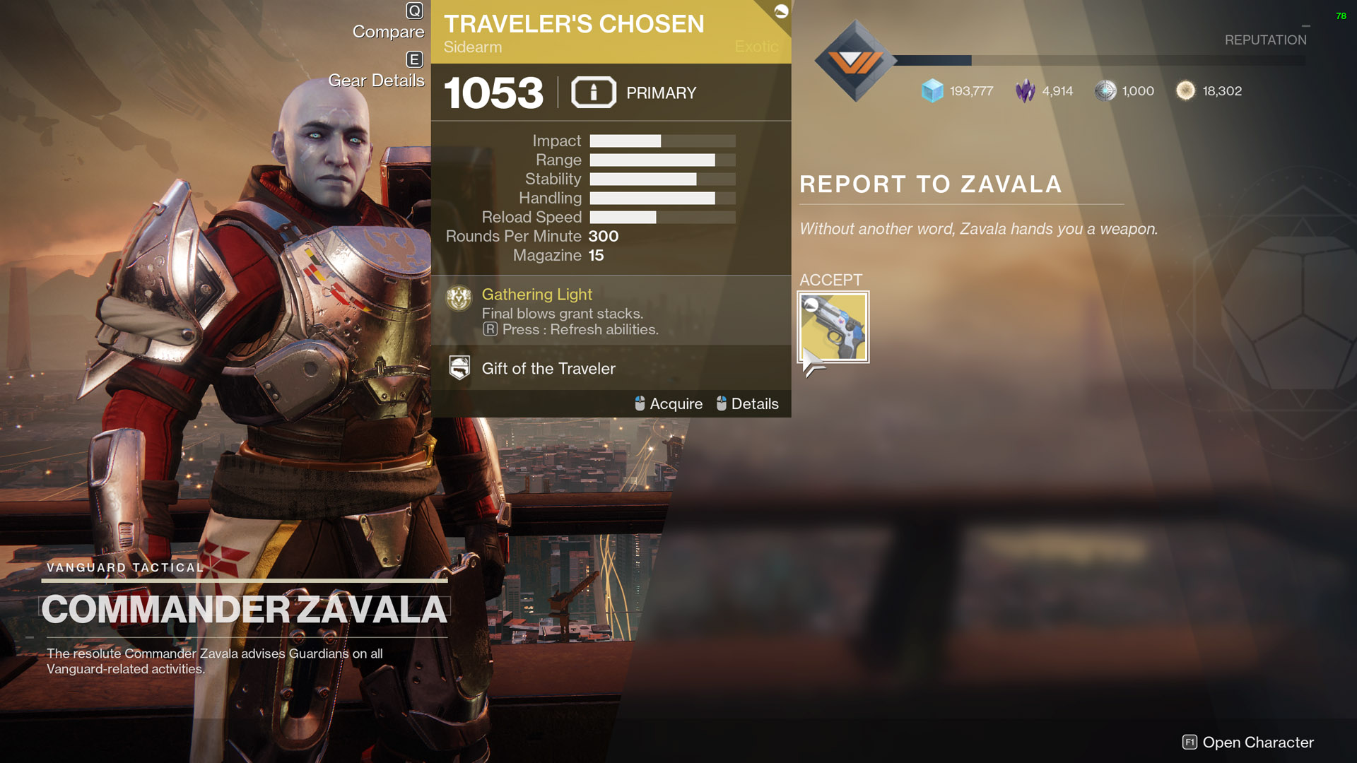 Destiny 2 Exodus Evacuation Traveler's Chosen