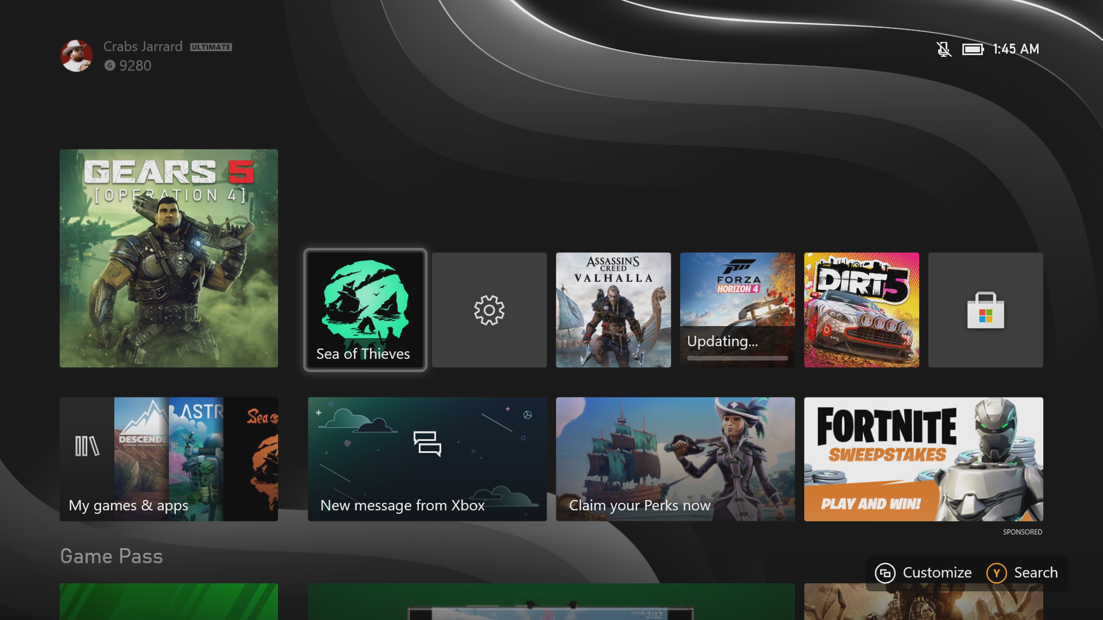 Xbox Series X Home Screen My XXX Hot Girl