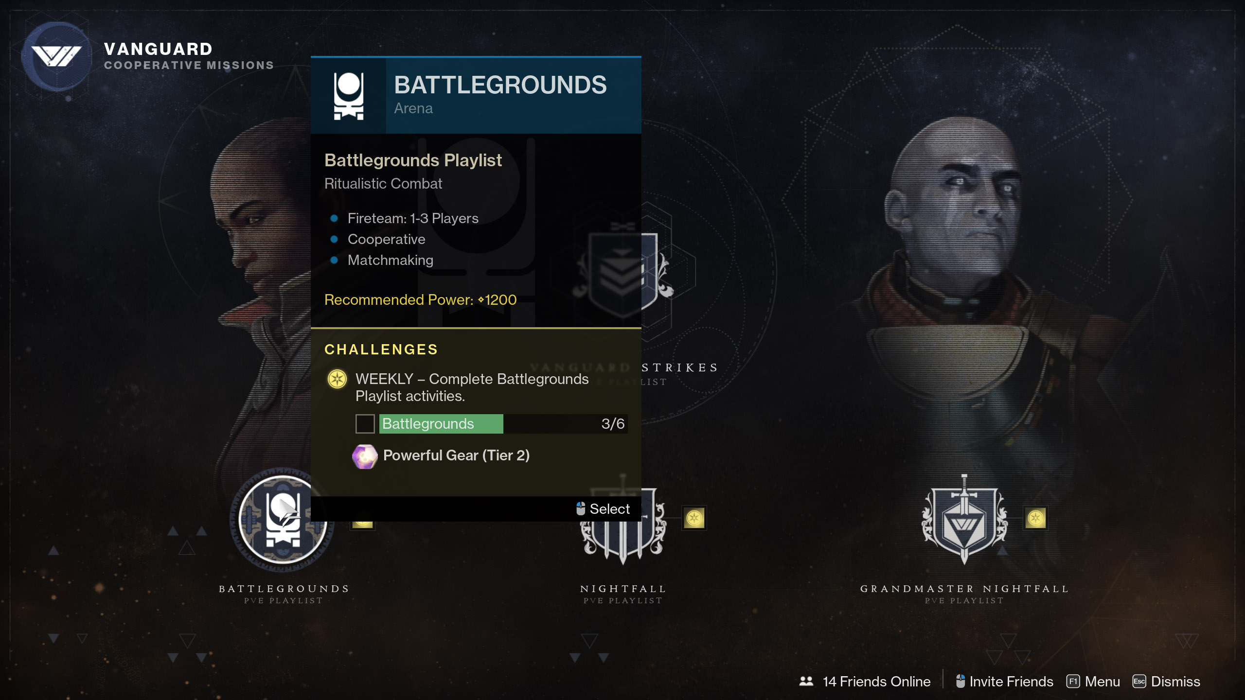 Destiny 2 Tribute Chests Battleground playlist
