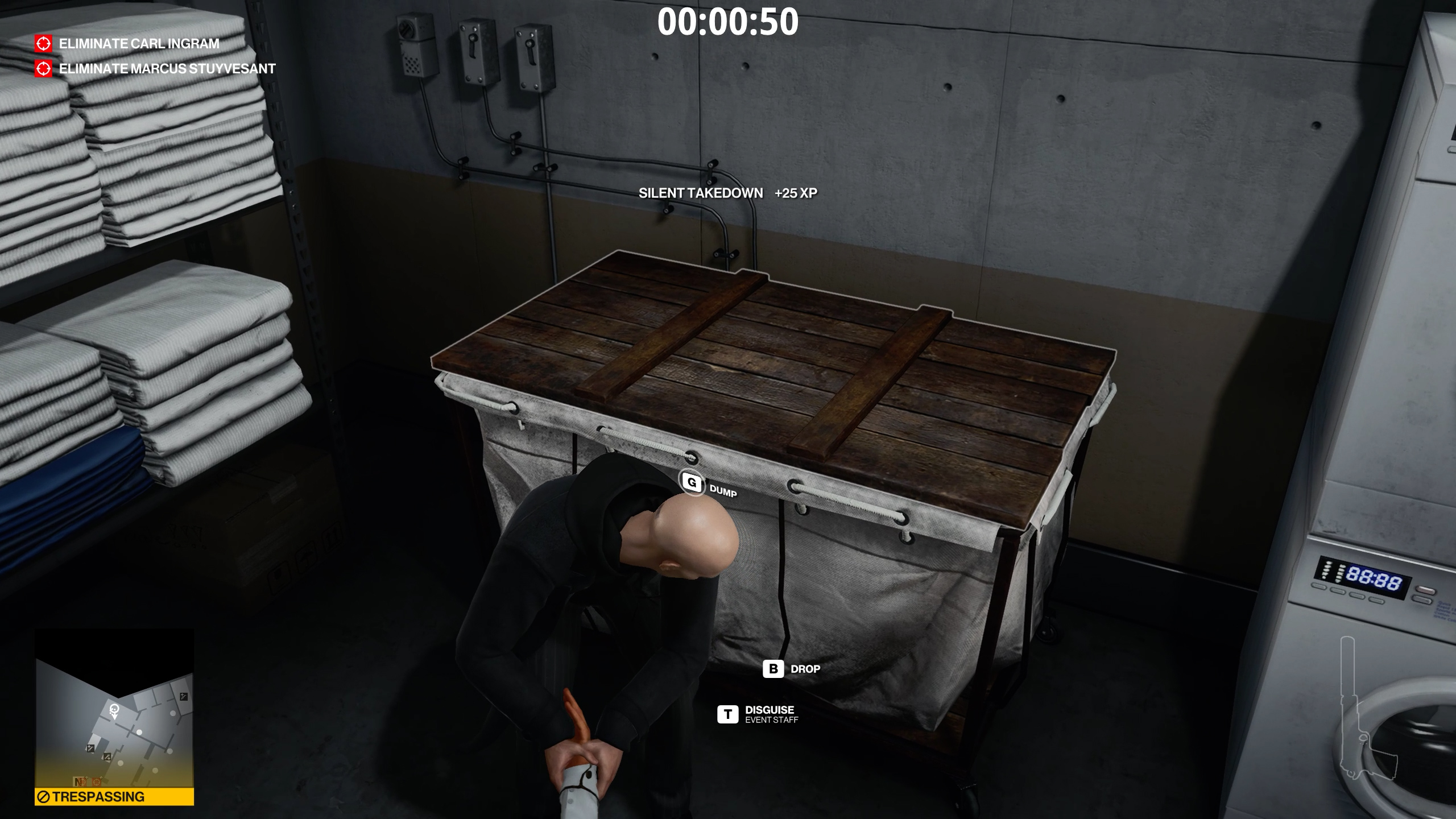 how to unlock elevators - hitman 3 - grab a disguise