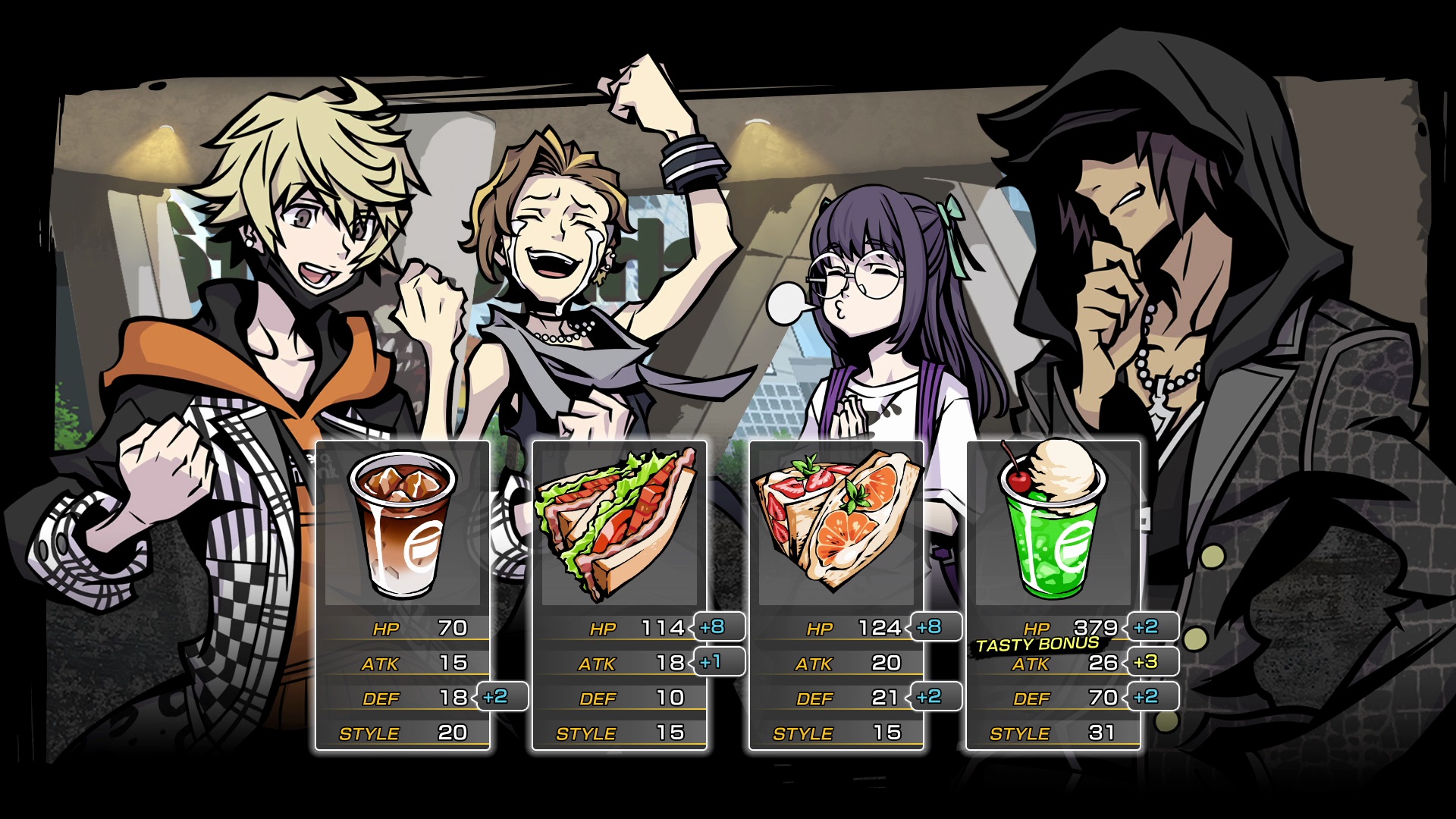 Character stats - NEO: The World Ends With You