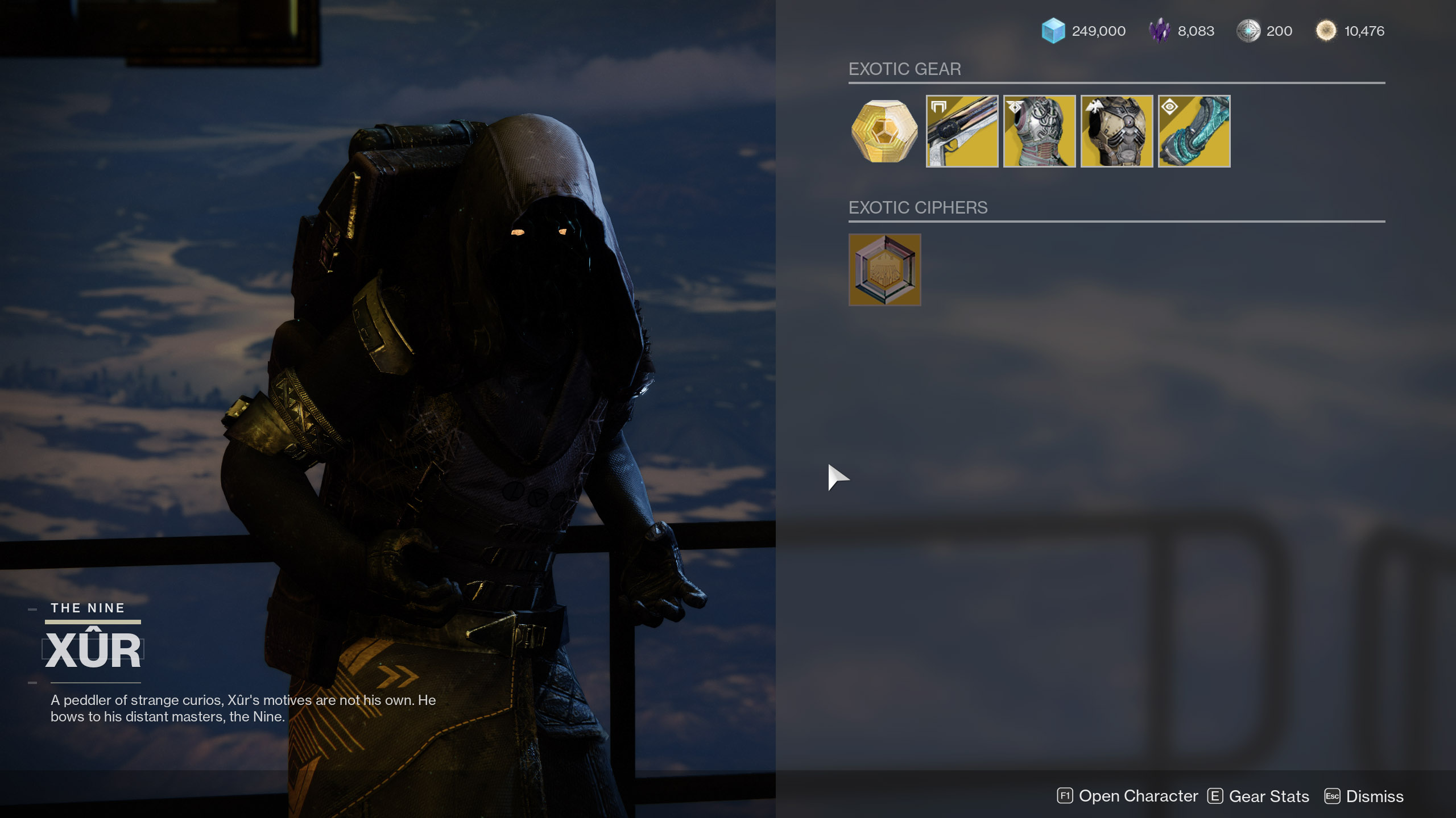 Xur Selling
