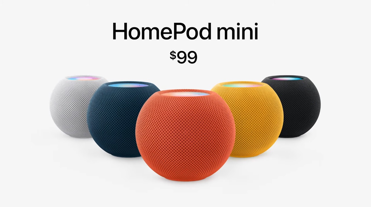 The new color series of the Apple HomePod minis will run at $99 a piece.