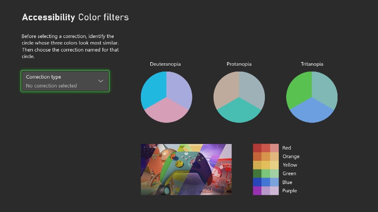 Xbox's new filters will help players with color blindness to adjust their Xbox experience to their total liking.