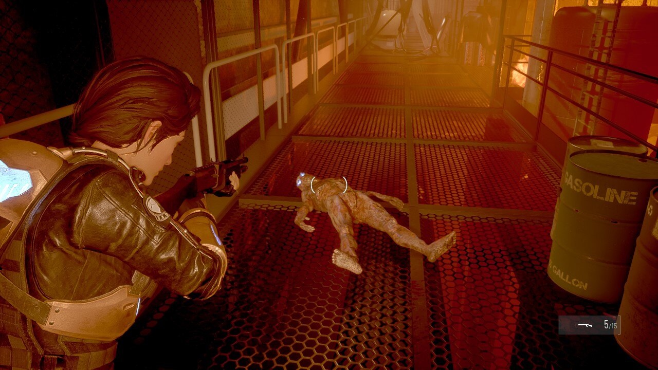 There are a variety of ways to eliminate threats in Daymare: 1994 Sandcastle.