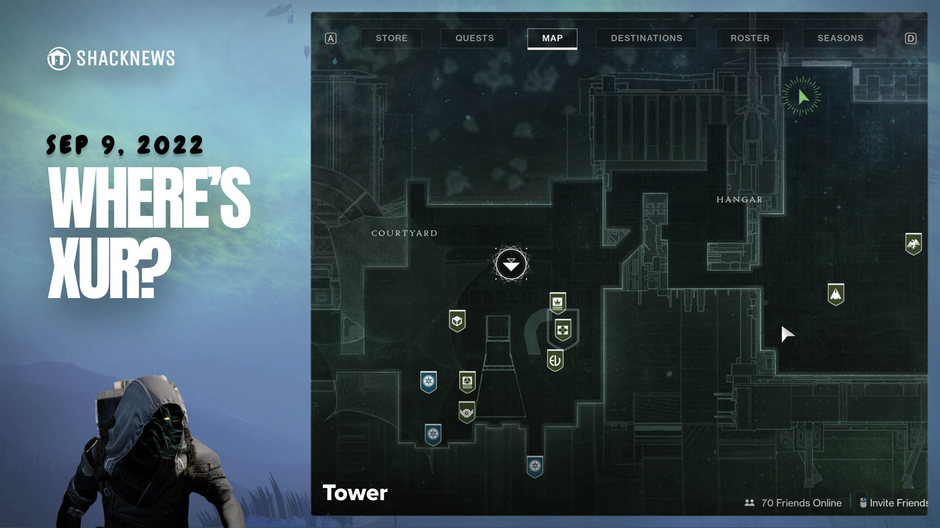Where is Xur for September 9, 2022? | Shacknews
