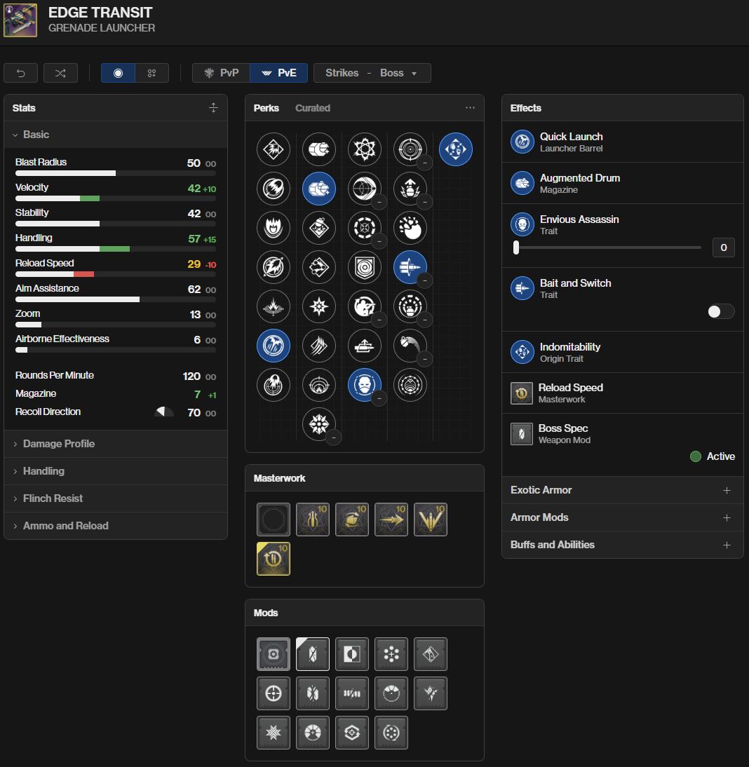 Edge Transit god roll - Destiny 2 | Shacknews