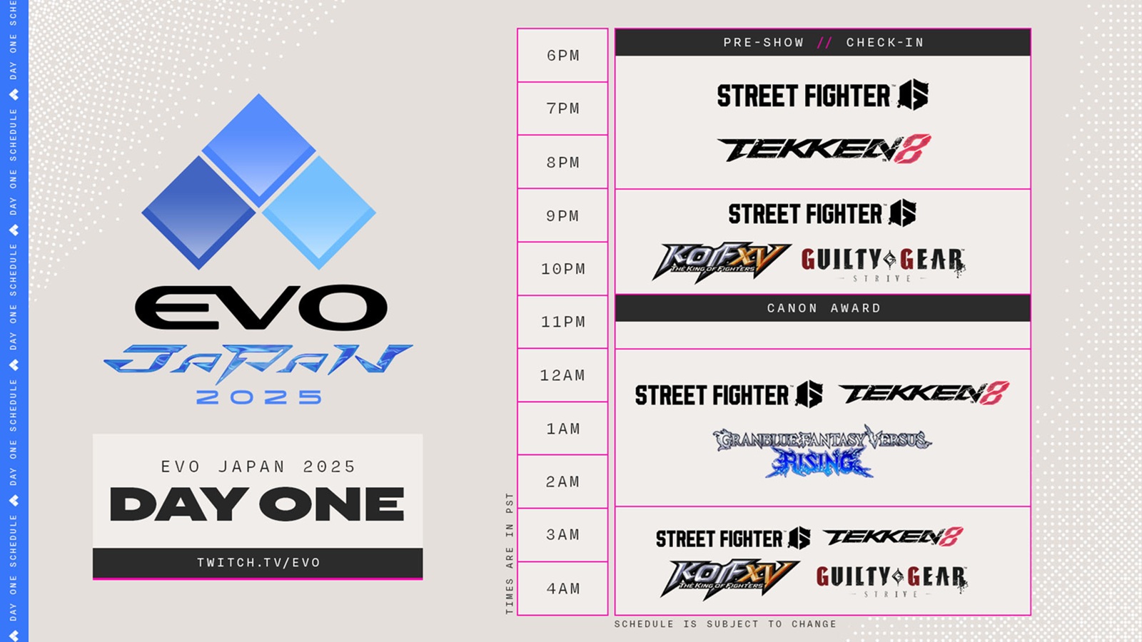 EVO Japan 2025: Schedule, brackets, prize pool, games & where to