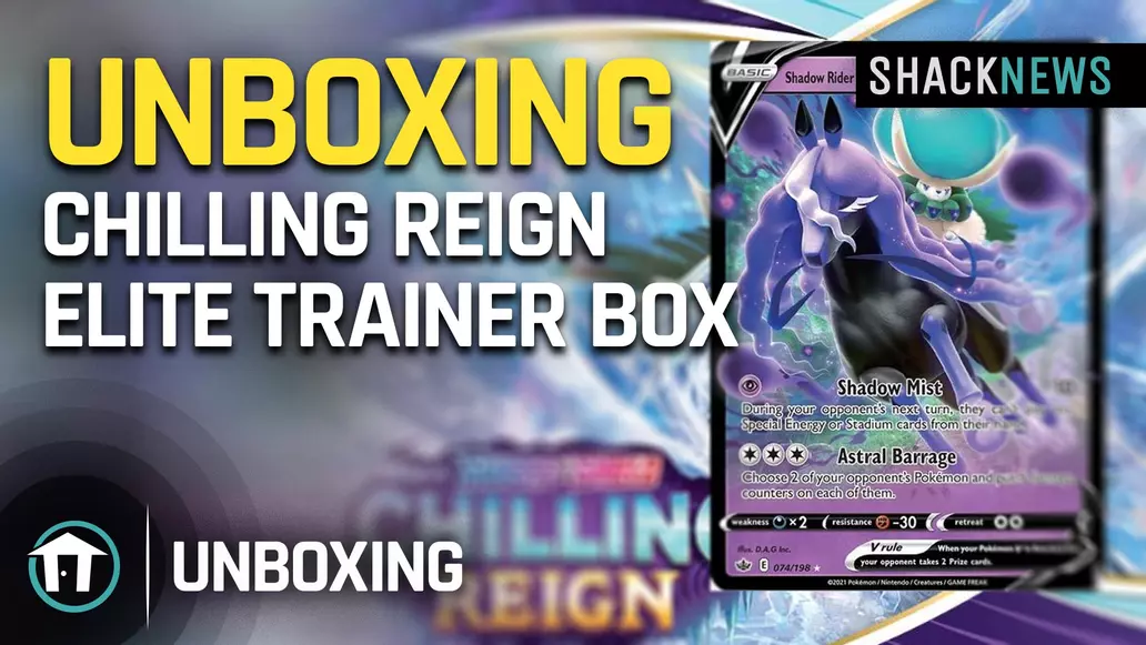 Unboxing: Pokemon Chilling Reign Elite Trainer Box | Shacknews Unboxing: Pokemon Chilling Reign Elite Trainer Box | Shacknews