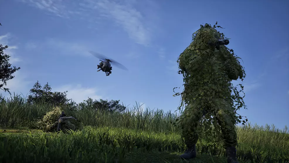 Sniper and spotter on a hill in Wardogs