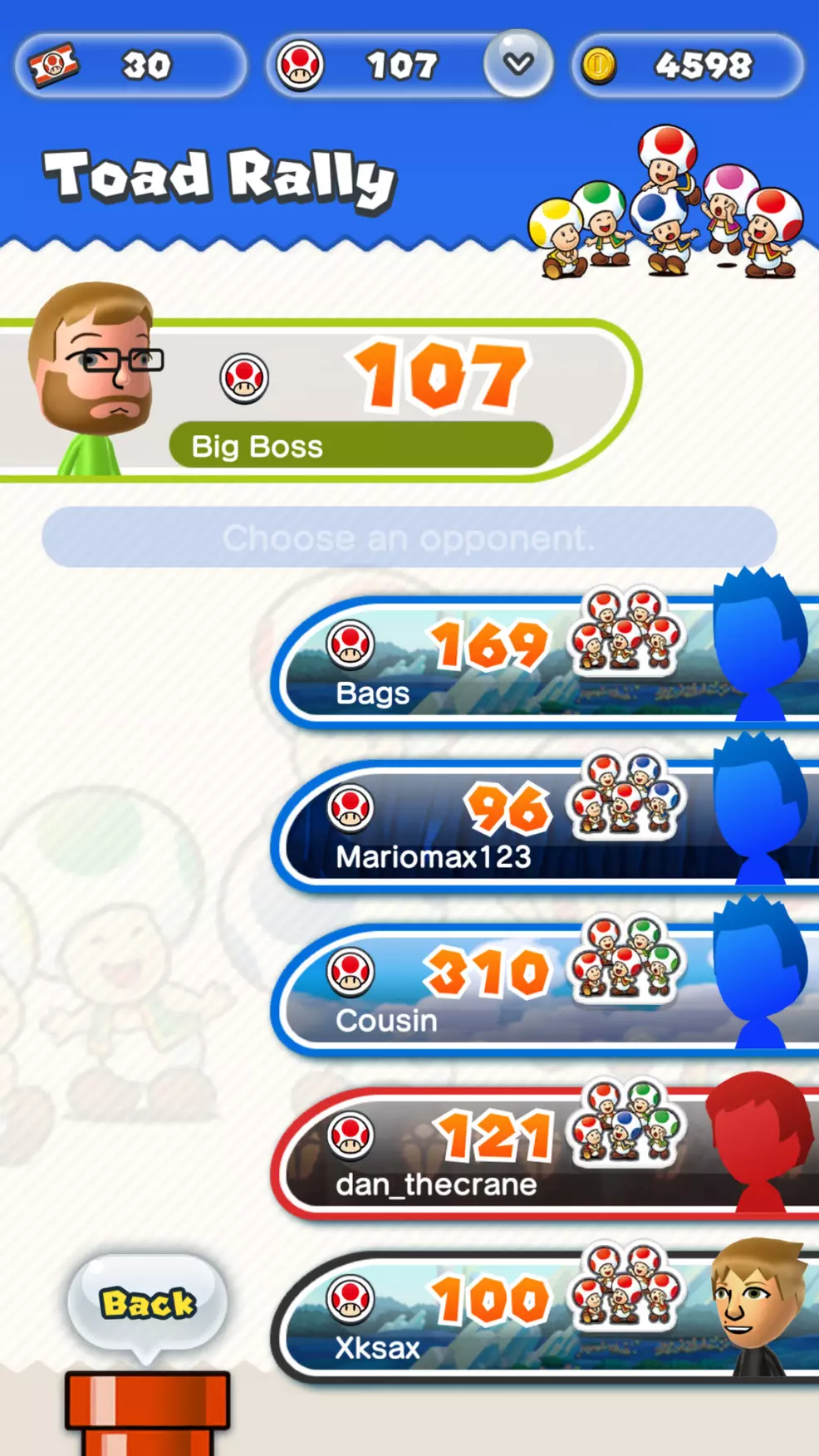 Guía para conseguir Toad azules