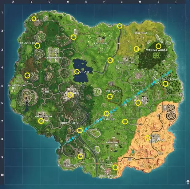 All Floating Lightning Bolt Locations In Fortnite Shacknews All Floating Lightning Bolt Locations In Fortnite Shacknews