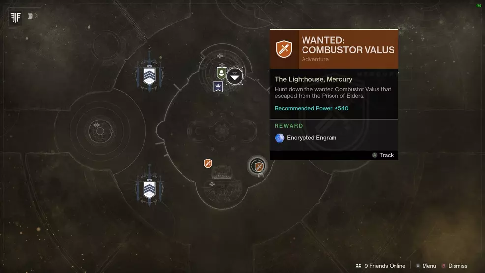 Destiny 2 Wanted Combustor Valus