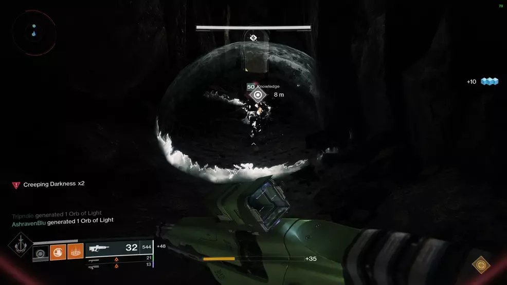 Players must use the tunnels in the Vault section to reach the final drop down to the statue of Riven.