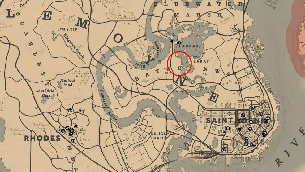 Location of the Legendary Alligator