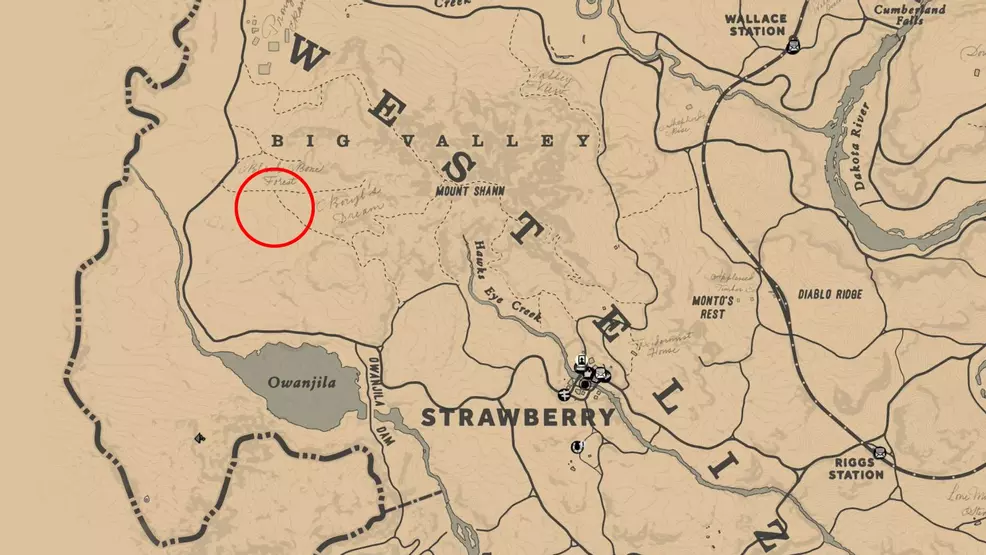 Location of the Legendary Buck