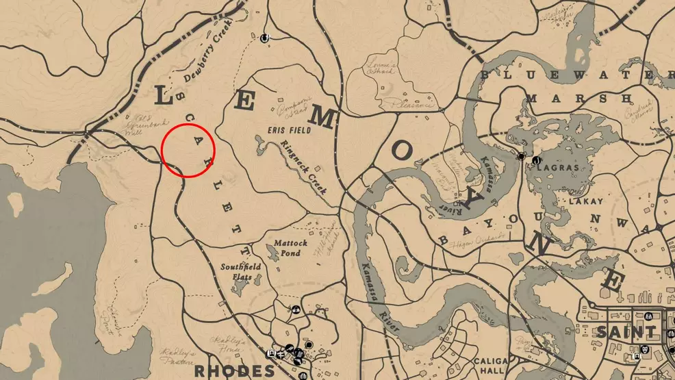 Location of the Legendary Coyote