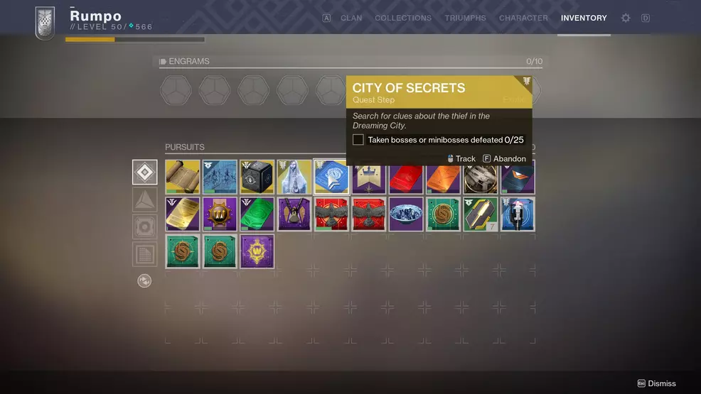 Destiny 2 Malfeasance City of Secrets