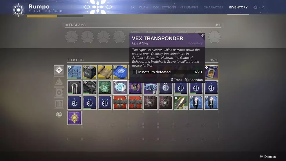 destiny 2 unlock inazami forge vex transponder 3