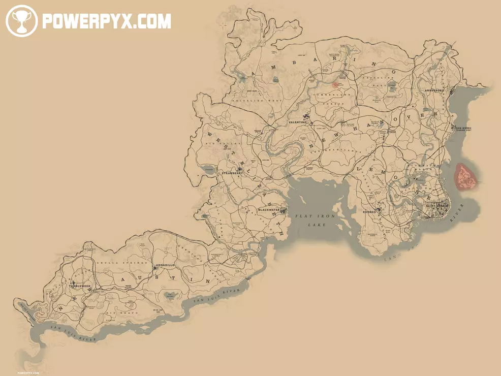 Red Dead Redemption 2 map , red dead redemption, red dead