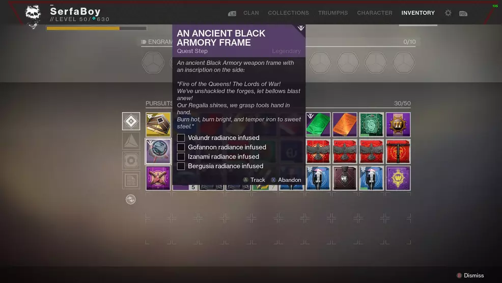 Destiny 2 An Ancient Black Armory Frame