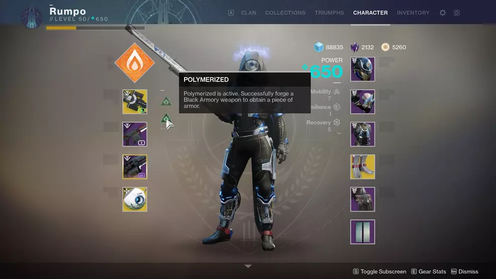 Polymerized Buff Destiny 2